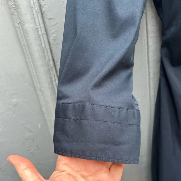 Sara Roka Navy Shirt Dress, size 2/4 - Picture 7 of 9